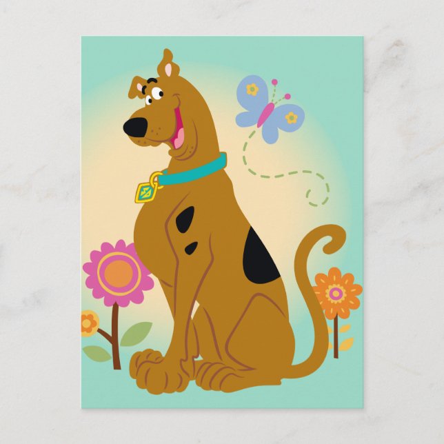 Scooby-Doo nach Butterfly Postkarte (Vorderseite)