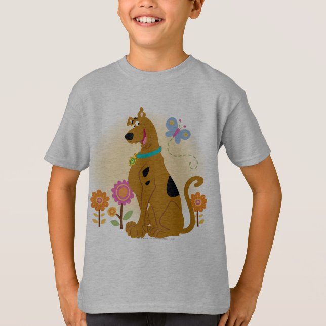 Scooby-Doo nach Butterfly T-Shirt (Vorderseite)