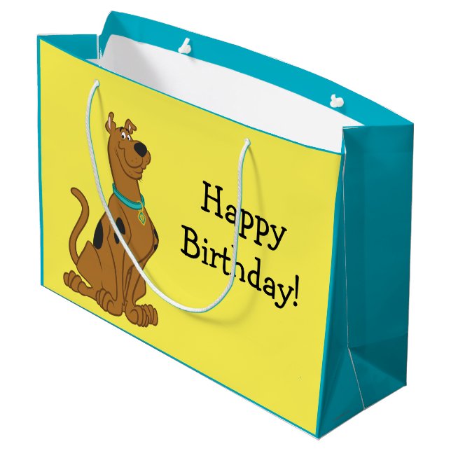 Scooby-Doo Niedlicher als Niedlich Große Geschenktüte (Rückseite Schrägansicht)