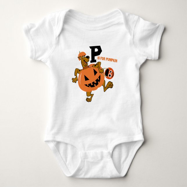 Scooby-Doo | P ist für Pumpkin Baby Strampler (Vorderseite)