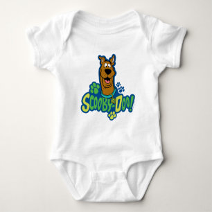 Scooby-Doo Paw Print Character Abzeichen Baby Strampler