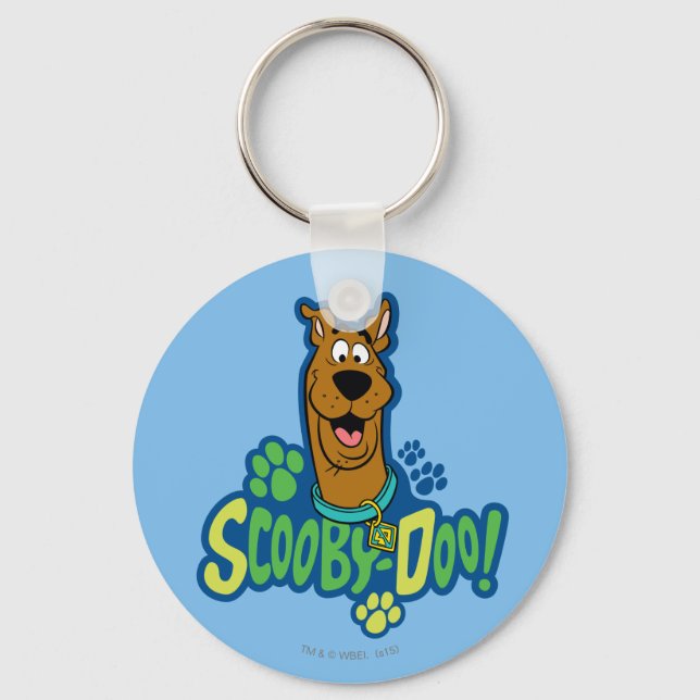 Scooby-Doo Paw Print Character Abzeichen Schlüsselanhänger (Vorderseite)
