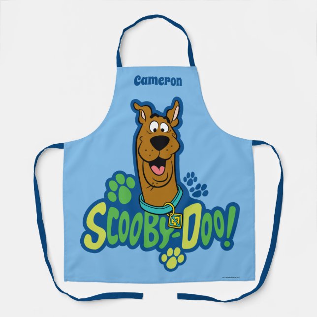 Scooby-Doo Paw Print Character Abzeichen Schürze (Vorderseite)