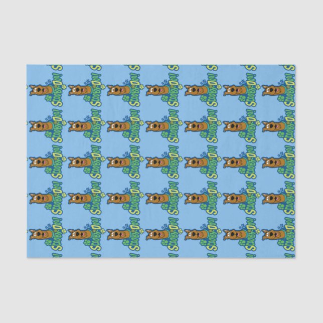 Scooby-Doo Paw Print Character Abzeichen Seidenpapier (Vorderseite)