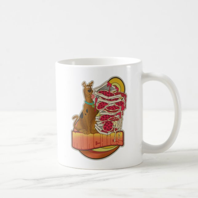 Scooby-Doo | Pile of Pizza "Munchies" Graphic Kaffeetasse (Rechts)