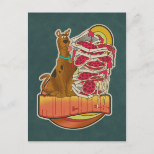 Scooby-Doo Pile of Pizza "Munchies" Graphic Postkarte