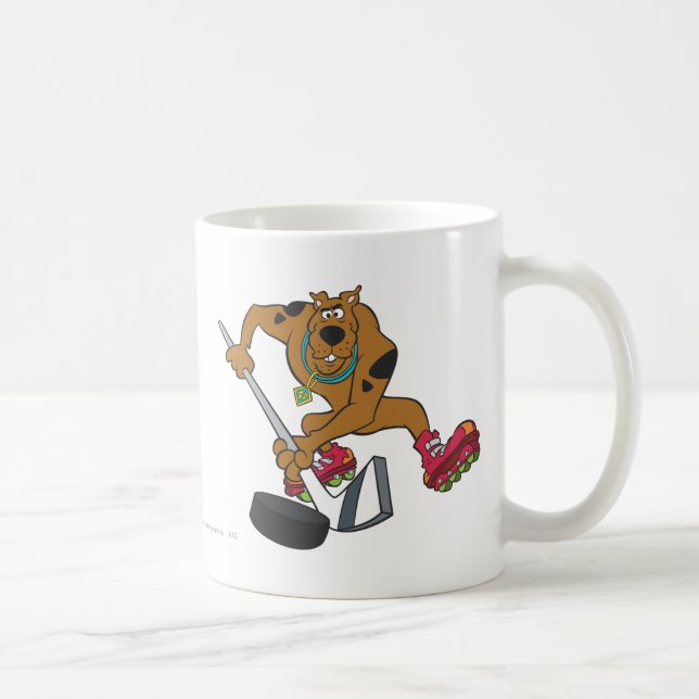 Scooby-Doo Playing Hockey Kaffeetasse (Rechts)