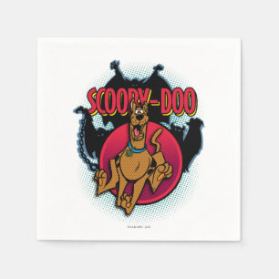 Scooby-Doo Running From Ghosts Graphic Serviette