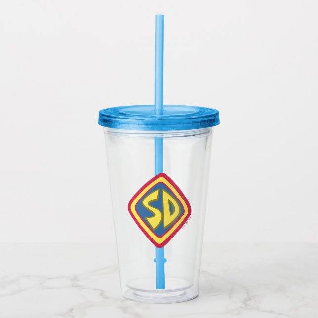 Scooby-Doo "SD"-Symbol Acryltrinkbecher (Vorderseite)