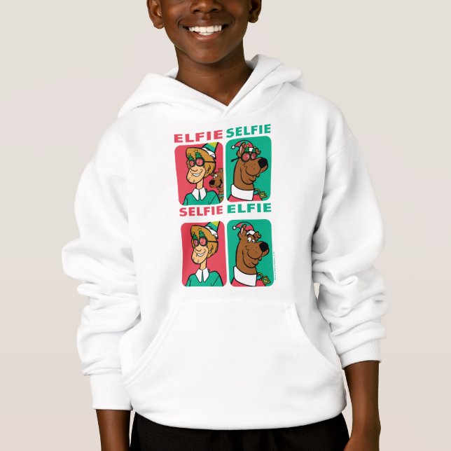 Scooby-Doo & Shaggy "Elfie Selfie" Hoodie (Vorderseite)