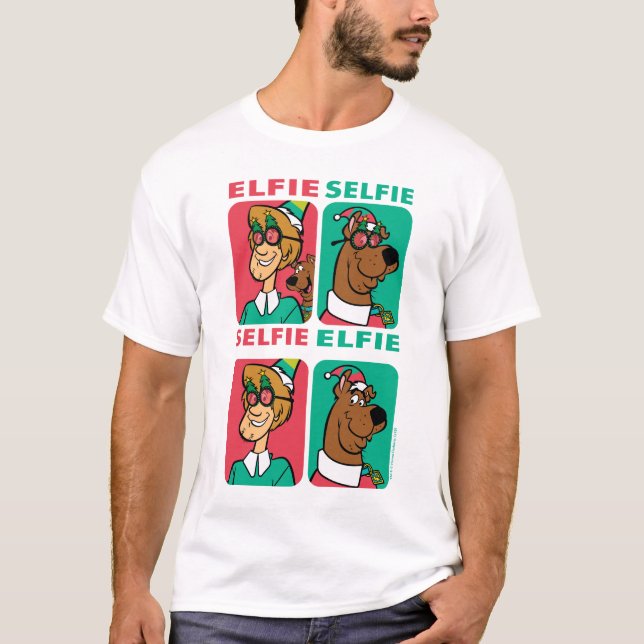Scooby-Doo & Shaggy "Elfie Selfie" T-Shirt (Vorderseite)