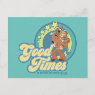 Scooby-Doo & Shaggy gute Zeiten an der Crystal Cov Postkarte
