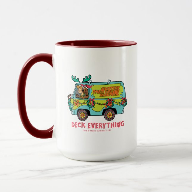 Scooby-Doo & Shaggy in der Holiday Mystery Machine Tasse (Links)