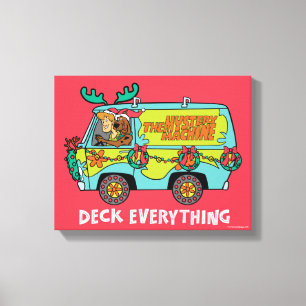 Scooby-Doo & Shaggy In The Holiday Mystery Machine Leinwanddruck