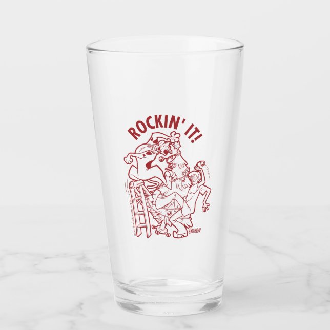 Scooby-Doo & Shaggy Rockin" Es 'Runde des Baumes Glas (Vorderseite)