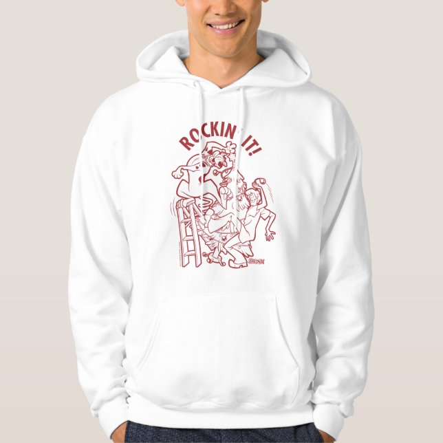 Scooby-Doo & Shaggy Rockin" Es 'Runde des Baumes Hoodie (Vorderseite)