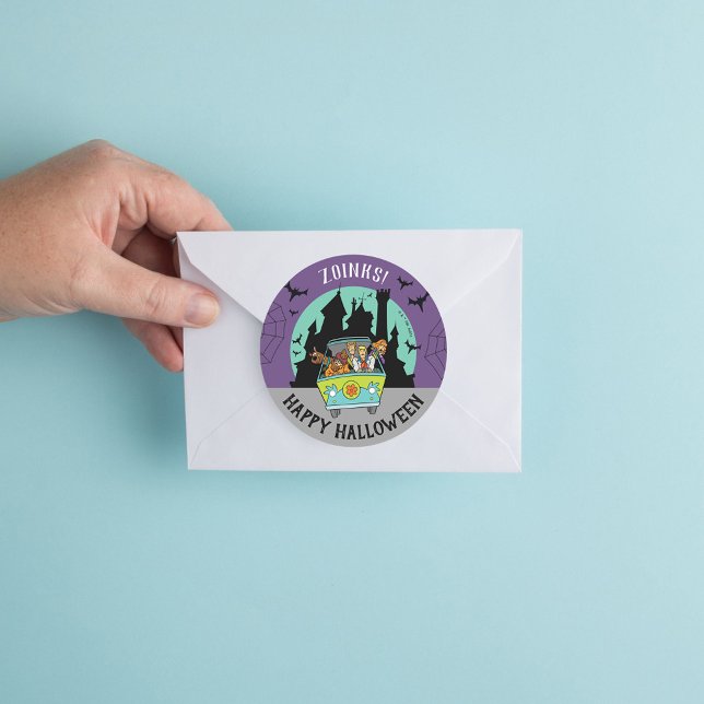 Scooby-Doo Spooktacular-Halloween-Party Runder Aufkleber (Sticker on envelope)
