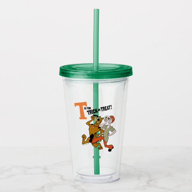Scooby-Doo | T ist für Trick oder Treat Acryltrinkbecher (Vorderseite)