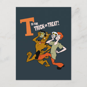 Scooby-Doo T ist für Trick oder Treat Postkarte