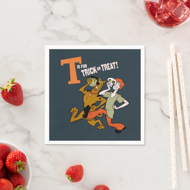 Scooby-Doo | T ist für Trick oder Treat Serviette (Beispiel)