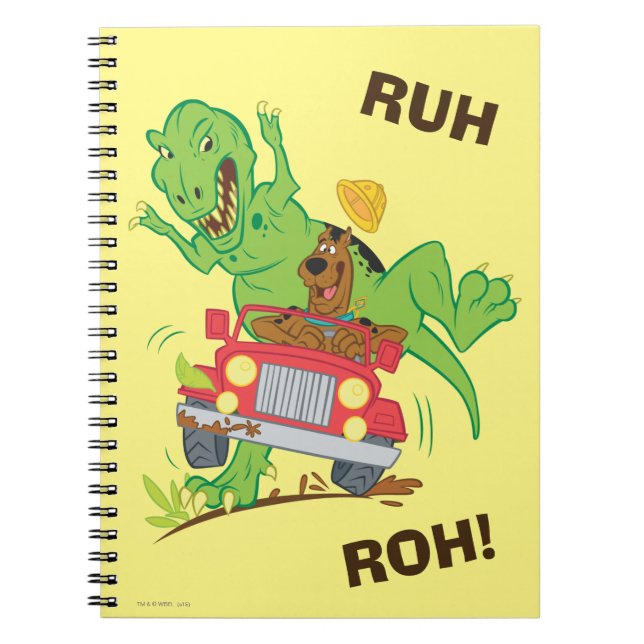 Scooby-Doo T-Rex-Angriff Notizblock (Vorderseite)