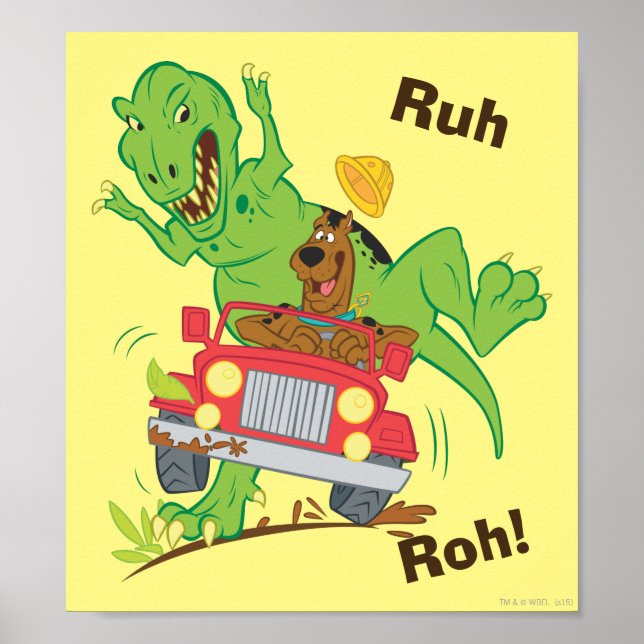 Scooby-Doo T-Rex-Angriff Poster (Vorne)