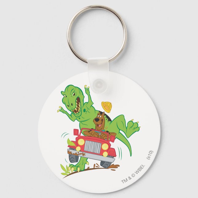 Scooby-Doo T-Rex-Angriff Schlüsselanhänger (Vorderseite)
