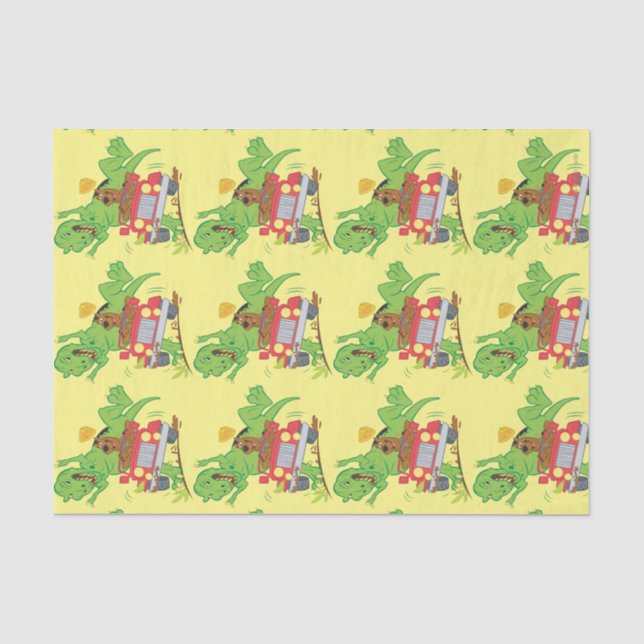 Scooby-Doo T-Rex-Angriff Seidenpapier (Vorderseite)