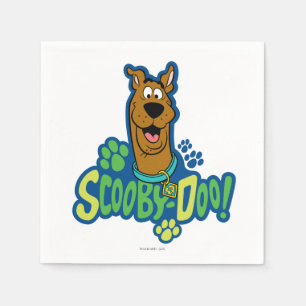 Scooby-Doo Tatzen-Druck-Charakter-Abzeichen Serviette