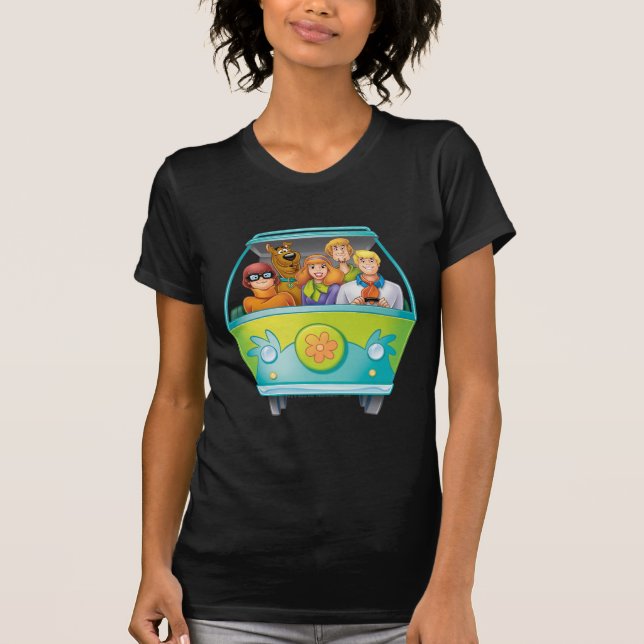 Scooby Doo & The Gang Mystery Machine Airbrush T-Shirt (Vorderseite)