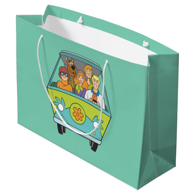 Scooby-Doo & The Gang Mystery Machine Große Geschenktüte (Rückseite Schrägansicht)