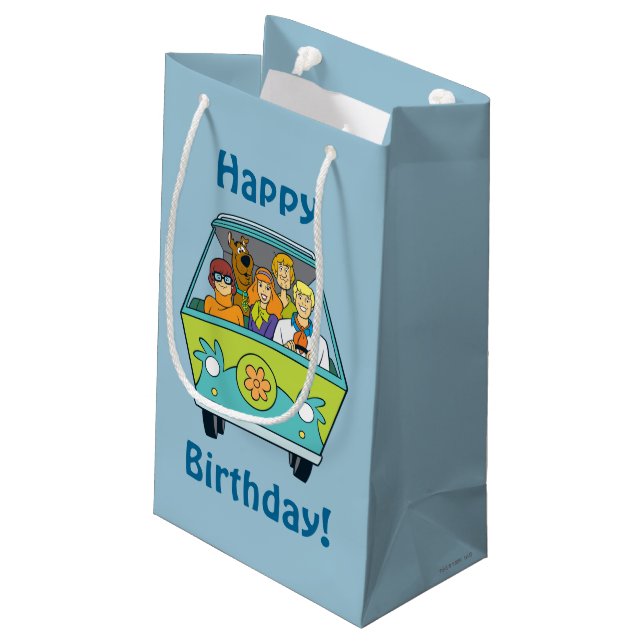 Scooby-Doo & The Gang Mystery Machine Kleine Geschenktüte (Rückseite Schrägansicht)