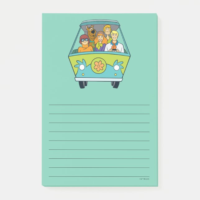 Scooby-Doo & The Gang Mystery Machine Post-it Klebezettel (Vorderseite)