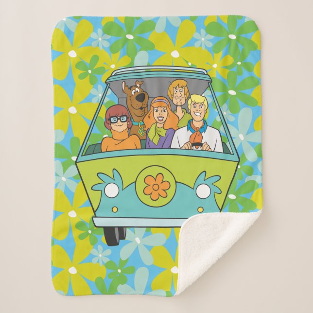Scooby-Doo & The Gang Mystery Machine Sherpadecke (Vorderseite)