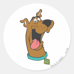 Scooby-Doo Tongue Out Runder Aufkleber