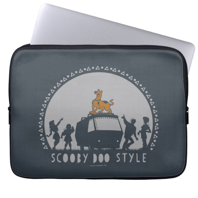 Scooby-Doo Tribal Van Silhouette Laptopschutzhülle (Vorderseite)