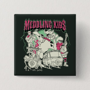 Scooby Doo und die Gang Meddling Kids Punk Band Button