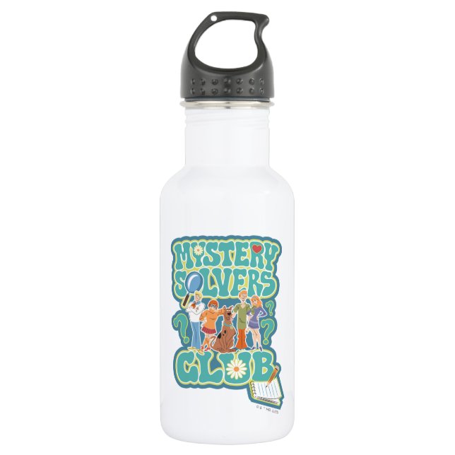 Scooby-Doo und die Gang "Mystery Solvers Club" Edelstahlflasche (Vorderseite)