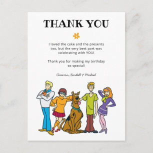 Scooby-Doo und die Gang zum Geburtstag Dankeschön Postkarte