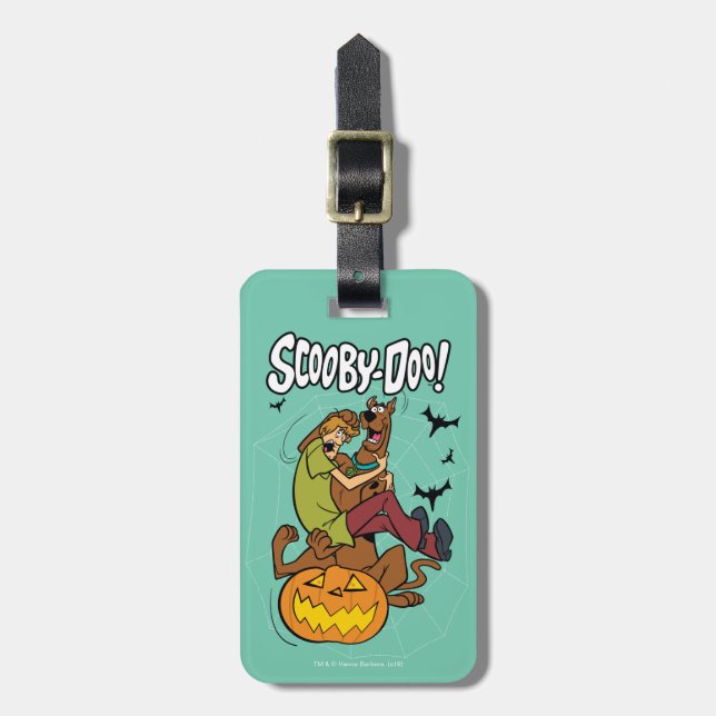 Scooby-Doo und Shaggy Halloween Fright Gepäckanhänger (Vorderseite vertikal)