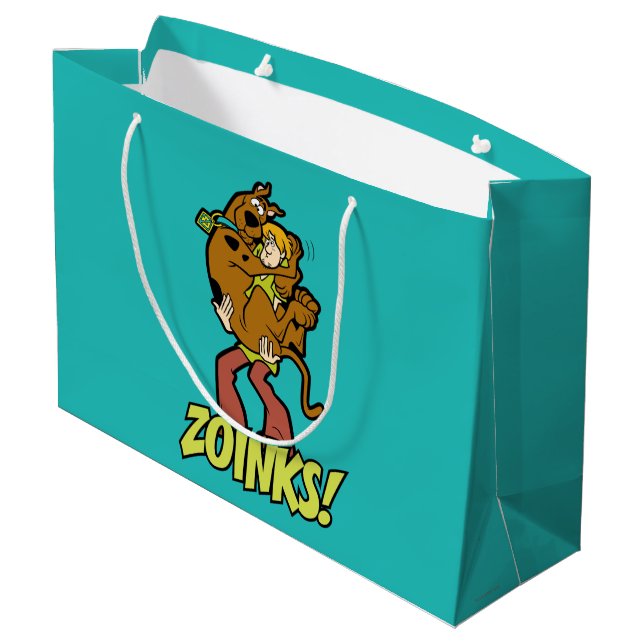 Scooby-Doo und Shaggy Zoinks! Große Geschenktüte (Rückseite Schrägansicht)