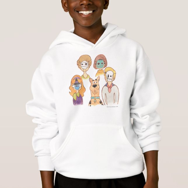 Scooby-Doo | Unsere Halloween-Masken Hoodie (Vorderseite)