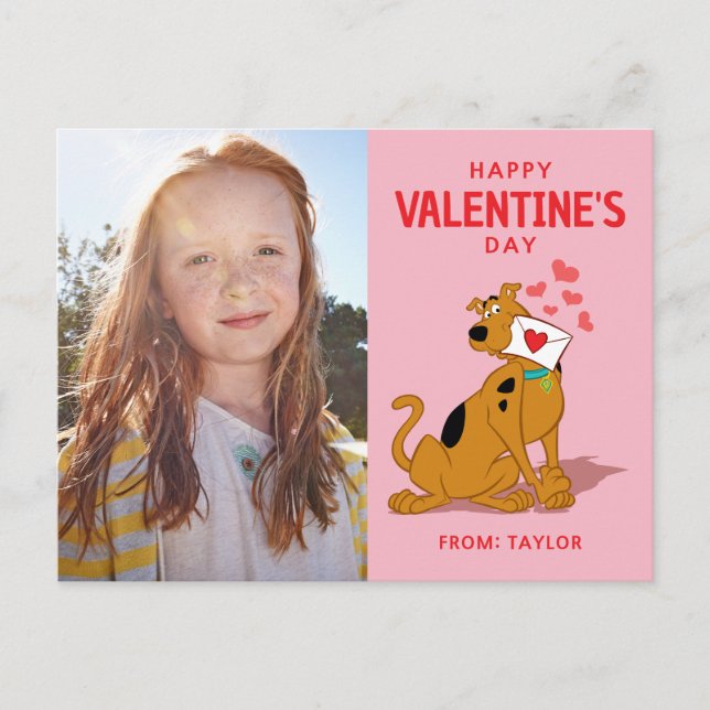 Scooby-Doo - Valentine halten Postkarte (Vorderseite)