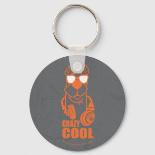 Scooby-Doo "verrückte coole" Kopfhörer-Grafik Schlüsselanhänger