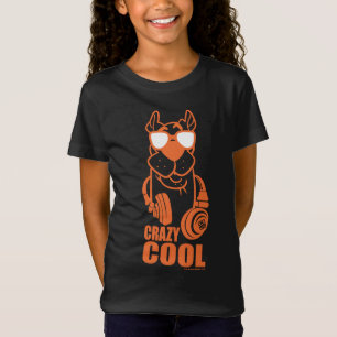 Scooby-Doo "verrückte coole" Kopfhörer-Grafik T-Shirt