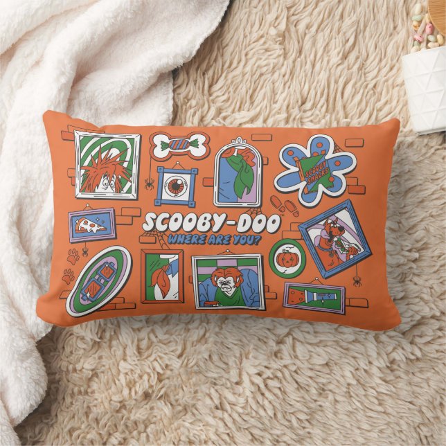 Scooby-Doo Wall of Halloween Picture Frames Lendenkissen (Decke)