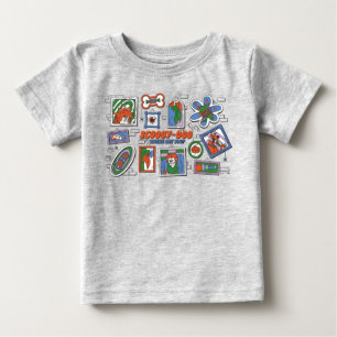 Scooby-Doo-Wand aus Halloween-Bilderrahmen Baby T-shirt