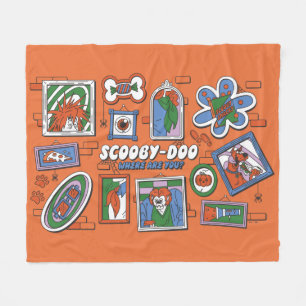 Scooby-Doo-Wand aus Halloween-Bilderrahmen Fleecedecke