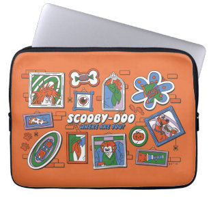 Scooby-Doo-Wand aus Halloween-Bilderrahmen Laptopschutzhülle