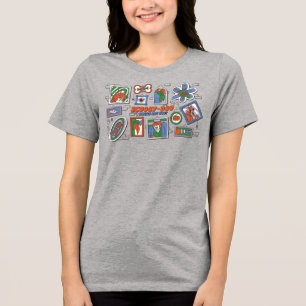 Scooby-Doo-Wand aus Halloween-Bilderrahmen Tri-Blend Shirt
